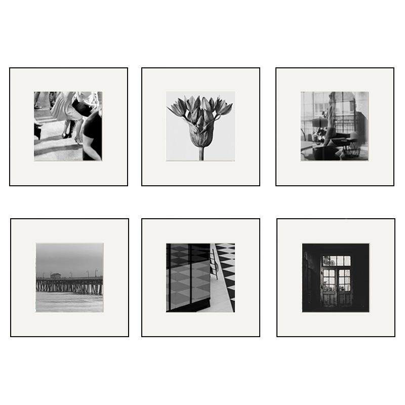 联默片现代简约白玄关画高级摄影复古挂画装黑QX202209六工业风客