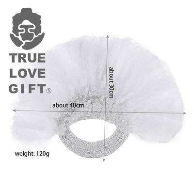 精致羽毛扇美式精美制作手捧手工浪漫创意婚庆婚礼新娘用品扇子