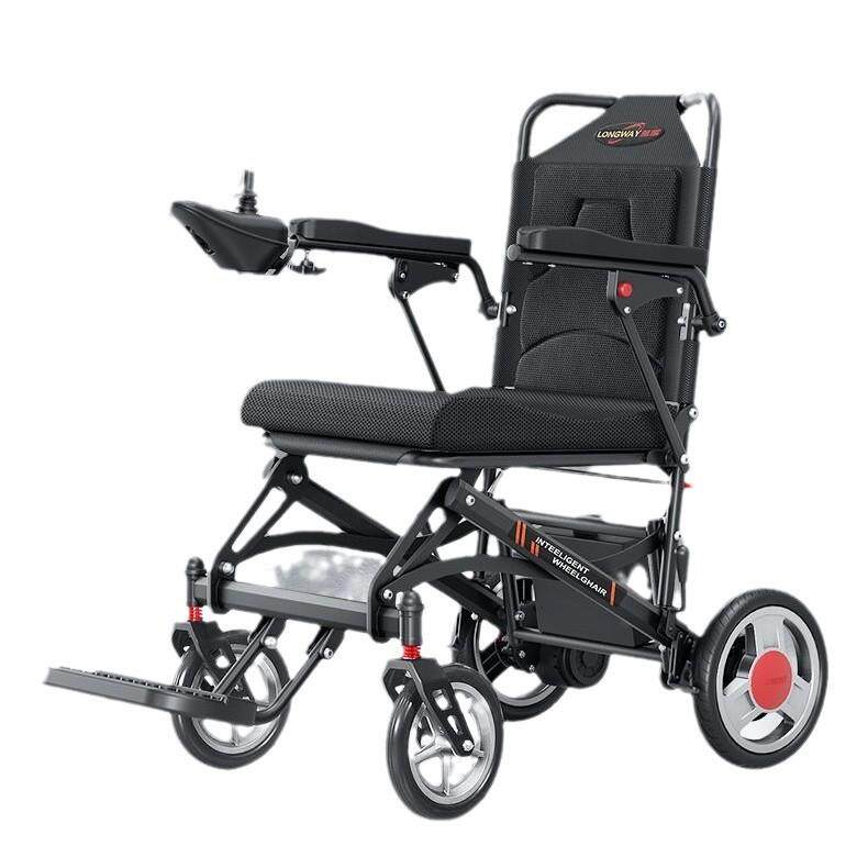 电动四轮老人椅外贸折叠轻便智能全自动老人专用上飞机老人代步车