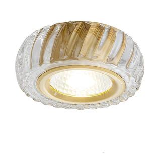 全铜水晶led筒灯天花灯嵌入式客厅灯吊顶防炫目轻奢玄关过道走廊