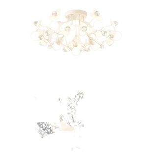 奶油风客厅主灯吊灯大厅餐厅主卧室吸顶灯具现代简约大气创意艺术