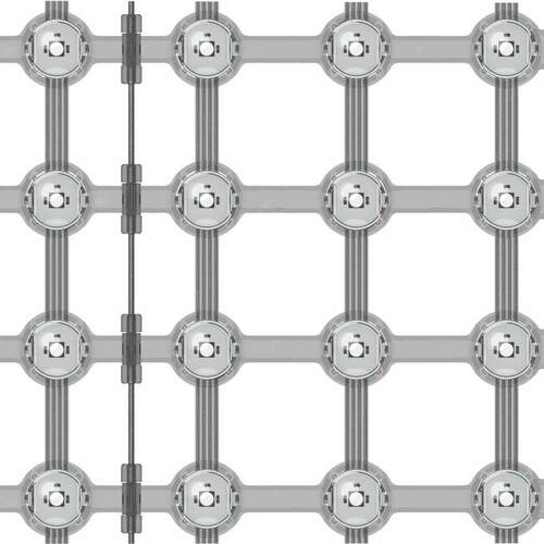 LED防水全彩T20单灯24vP50柔性透明超长供电节约施工成本网格屏