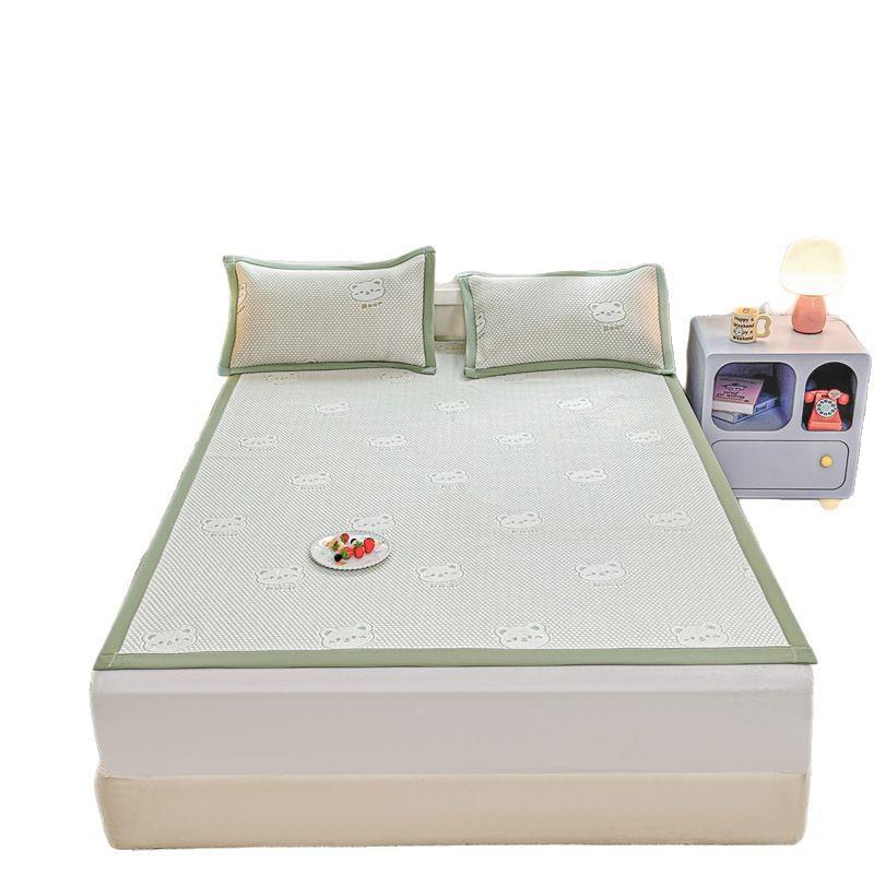 20DYF-凉豆25新款感冰豆豆凉夏凉席冰丝席床单垫可机洗水洗调软空