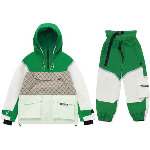 儿童滑雪服套装男女童保暖防风防水滑雪衣滑雪裤户外运动