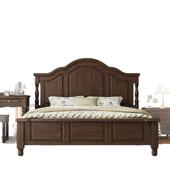 复古实木床美式 床双人床主卧大床2米x2米2乡村1米8现代简约一米五