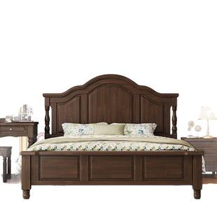 复古实木床美式床双人床主卧大床2米x2米2乡村1米8现代简约一米五