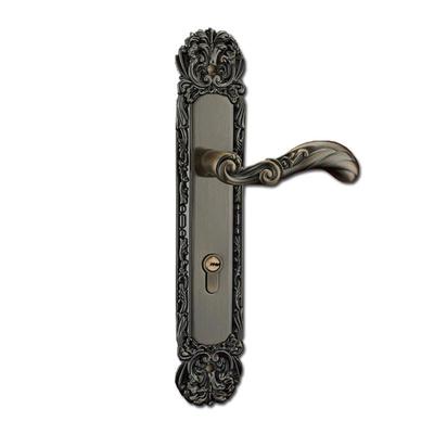 青古铜别墅对开门锁防盗双开大门锁实木执手门锁欧式房门锁