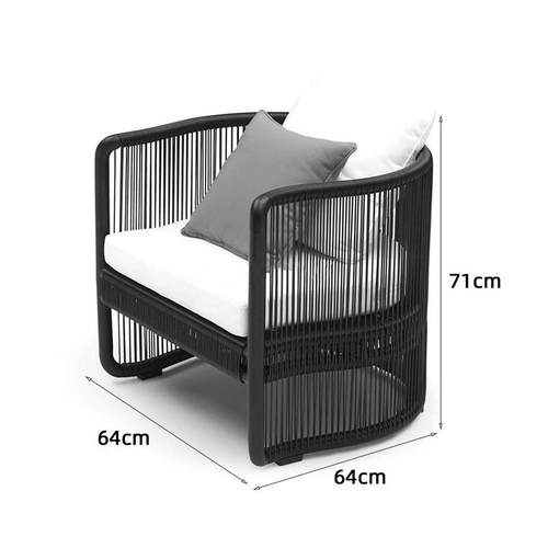 户外藤编沙发组合庭院室外休闲露台露天藤艺藤条单人双人卡座藤椅