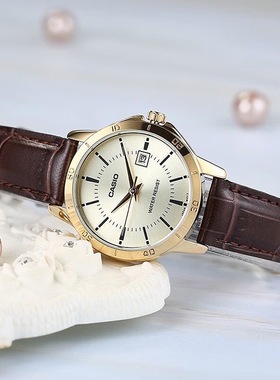 CASIO卡西欧正品手表指针防水石英表女款女生男考试专用LTP-V004