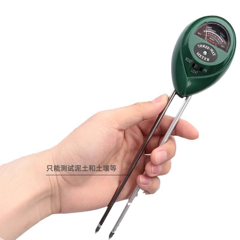 h土壤湿检测家用园仪艺酸碱度p水分温度计花盆土壤测度试传感仪器