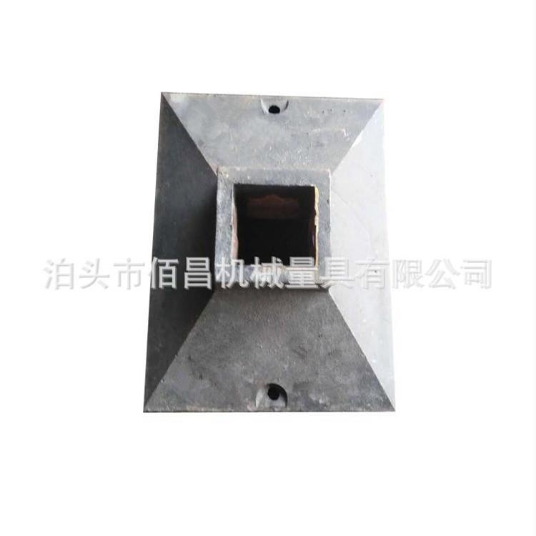 厂家供应临时交通护栏底座铸铁隔离墩25公斤30kg公路墩图片