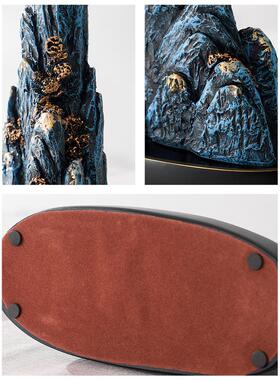 中式摆件假山石头盆景造景客厅电视柜酒柜办公室博古架装饰工艺品