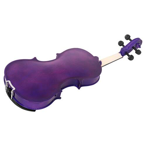 紫色实木小提琴普及小提琴44木质学生成人初学练习演奏提琴violin