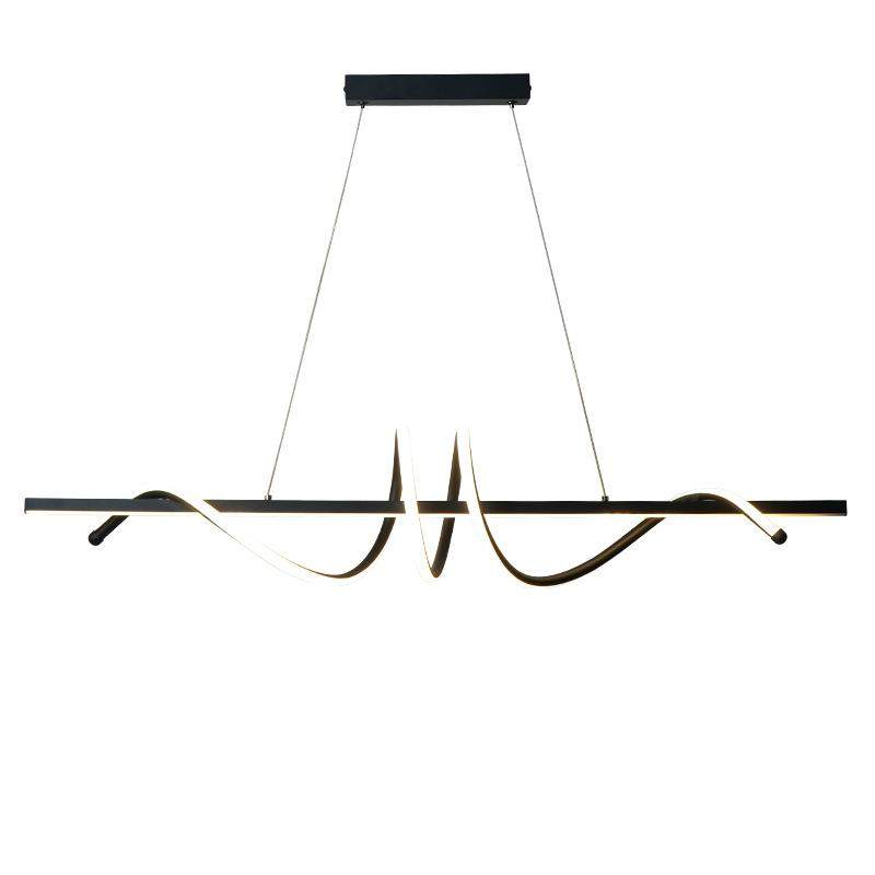 极简餐厅枝形吊灯个性一字长条创意吧台餐桌高级感卧室书房装饰灯,家装灯饰光源,智能吊灯,淘宝优惠券,粉丝福利购,淘宝优惠卷