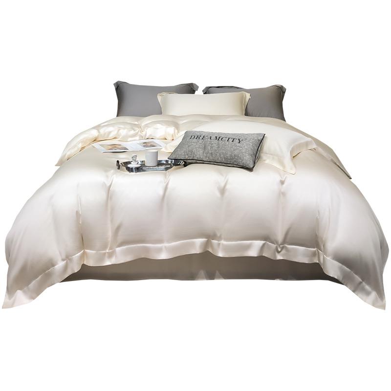 天丝被套单件202夏北欧5纯色品双人被罩单南通宿舍单季人QJ天丝被