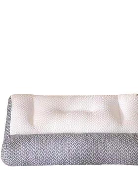 SPA按摩单人分区枕头3D羽丝绒枕护颈反牵引枕头枕芯