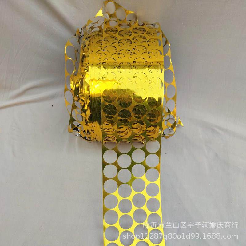 新款亮片网婚庆道具婚礼迎宾区布置舞台背景布置墙面装饰雪花飘带