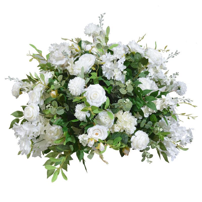 2.4米拱门花艺森系婚礼装饰花婚庆舞台背景布置仿真玫瑰花排花球