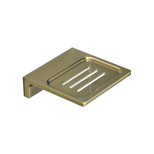 酒店卫生间全铜肥皂盒壁挂式镂空沥水置物架浴室皂碟金色皂网碟子