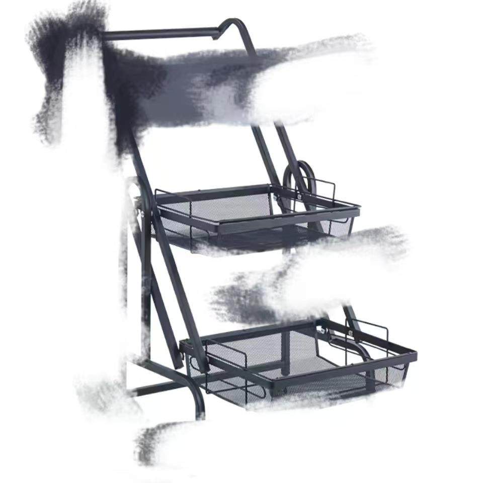 手推车置物架落地多层客厅家用移动厨房多功能折叠婴儿用品收纳架,收纳整理,书桌收纳置物架,淘宝优惠券,粉丝福利购,淘宝优惠卷