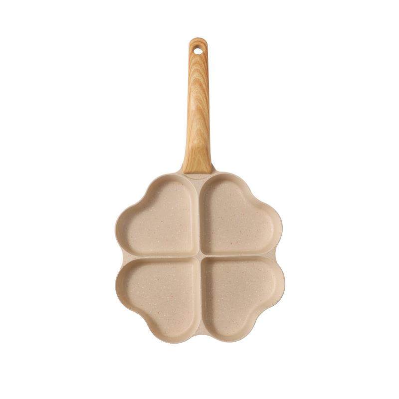 新款创意爱心烤盘不粘四孔鸡蛋汉堡煎锅电磁炉通用迷你煎蛋锅,厨房/烹饪用具,煎锅/平底锅,淘宝优惠券,粉丝福利购,淘宝优惠卷