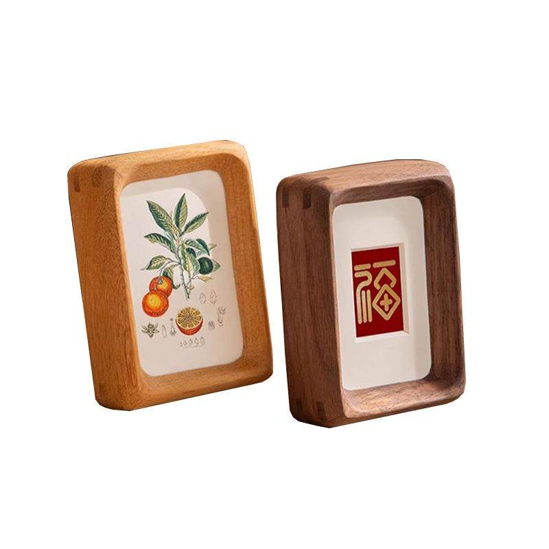 胡桃色榫卯实木小相框迷你4寸洗照片相框创意拍立得摆台摆件,家居饰品,DIY亲子装饰画,淘宝优惠券,粉丝福利购,淘宝优惠卷