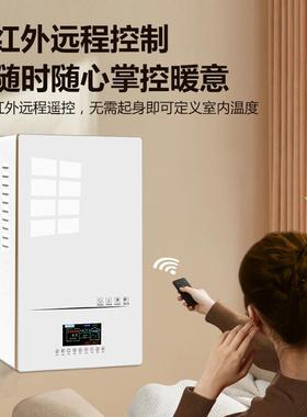 供应PTC半导体暖电锅炉电采 WMD-DZSF板换式洗浴供暖两用炉炉远程