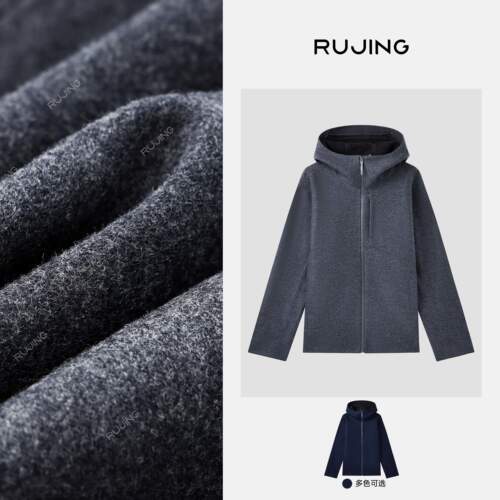 RUJING丨黑标【羊毛冲锋衣】男女同款羊毛复合压胶冲锋衣26秋冬新