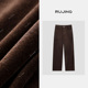 RUJING 2511XXZG238 简约灯芯绒直筒裤 黑标 直筒灯芯绒