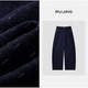 九分 RUJING 磨毛质感垂坠羊毛牛仔裤 长款 黑标 羊毛牛仔