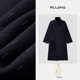 黑标 沉墨 气质时尚 RUJING 显瘦垂感风衣外套 63XWCO023