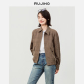 miu系格纹 经典 格纹miu系英伦短款 RUJING 外套 259XWJM012