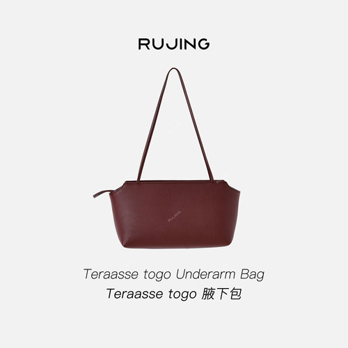 RUJING丨黑标【Teraasse togo腋下包】奢级法国进口ROUX皮通包包