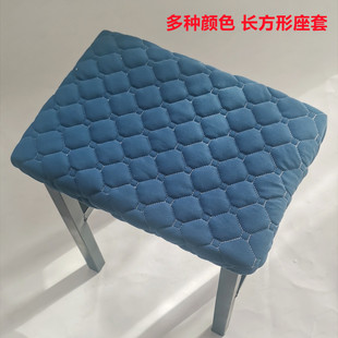加大长方形凳子坐垫加棉长凳套罩学生板凳座套罩纯色学校凳子套子