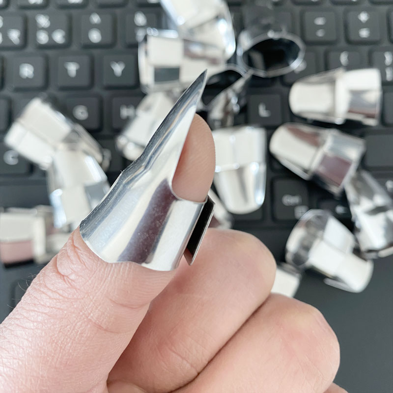 蔬菜大棚采摘工具花椒摘豆角铁指甲 不锈钢指甲套 掐须采摘神器