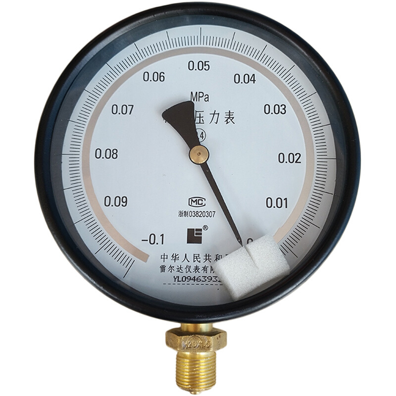 雷尔达精密压力表YB150 0.4级0.6 1 1.6MPA高精度气液压表水压表
