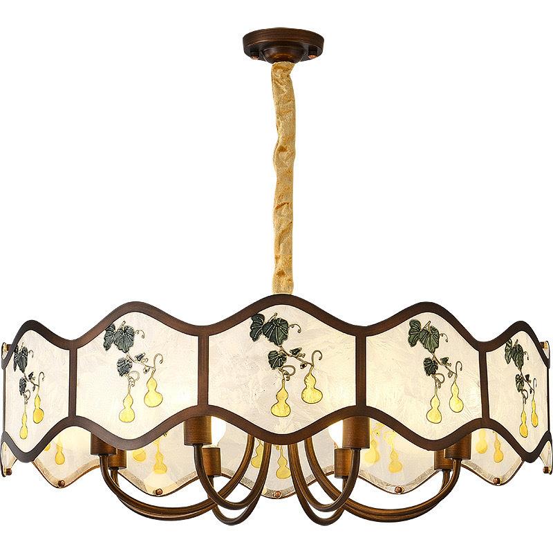 新中客厅灯具宋代美学中国式风528禅餐意别墅厅大灯厅主复古茶室