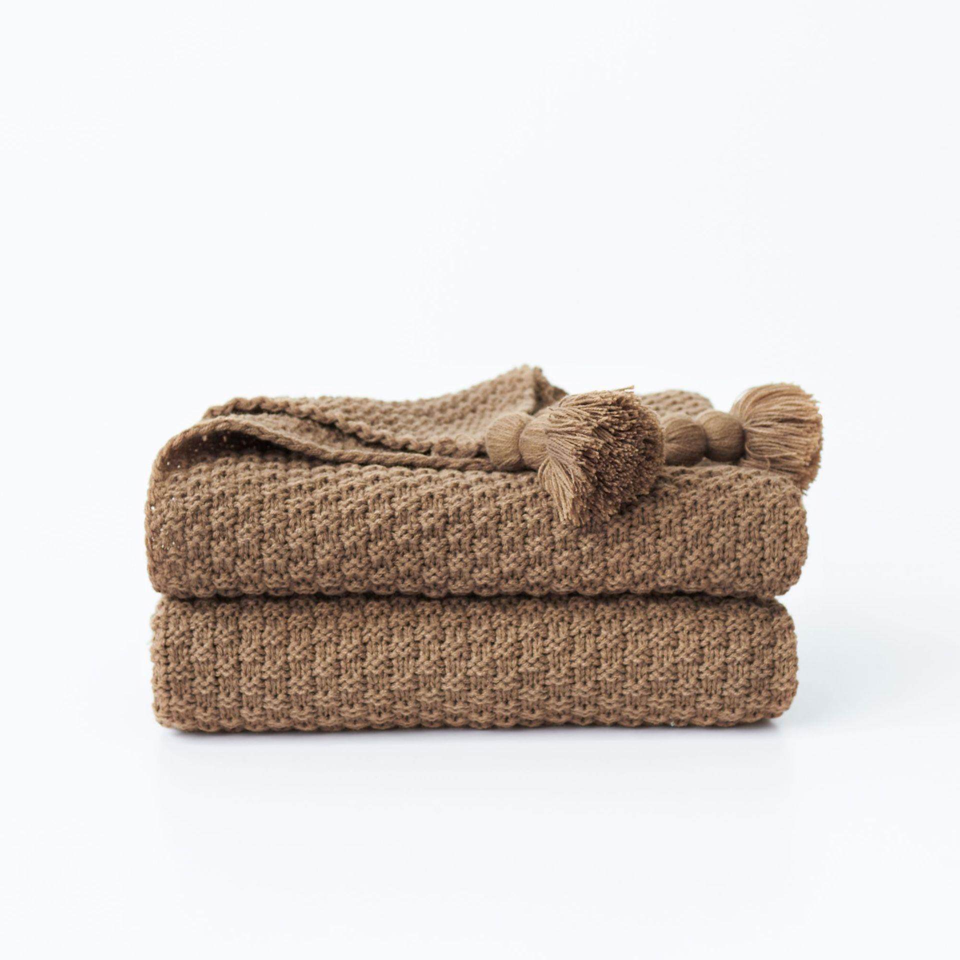 北欧INS爆款午睡毯针织腈纶流苏毯纯色沙发盖毯床尾毯菠萝格线毯,床上用品,休闲毯/毛毯/绒毯,淘宝优惠券,粉丝福利购,淘宝优惠卷