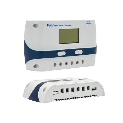 PWM太阳能板控制器全自动识别光伏板控制器逆控一体机12伏逆变器