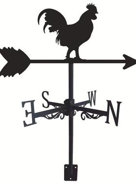 喷漆飞鹰公鸡风向标摆件庭院户外铁艺风向标