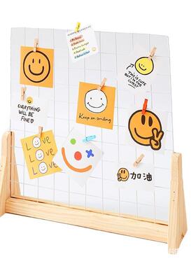 网格展示架幼儿园作品展示架饰品耳环耳钉手链项链桌面照片展示架