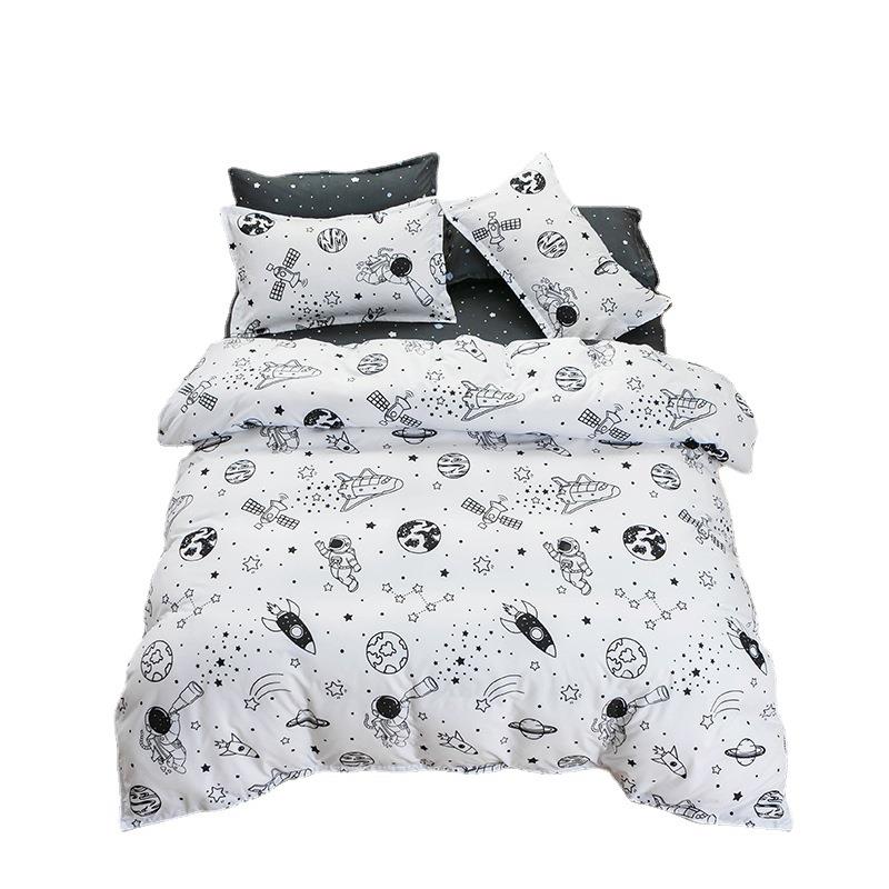 磨毛人被套QBE件2芦荟棉单单学生宿舍被单1.51.8m