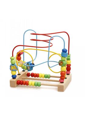 儿童绕珠串珠6一12个月婴幼益智玩具男孩女宝宝积木0-1-2周岁-3岁