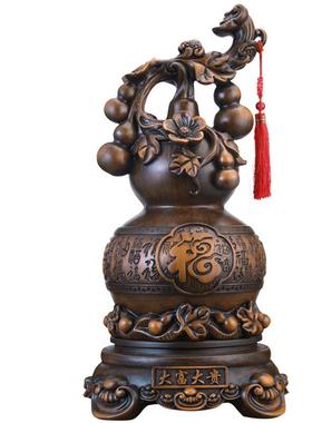 福禄如意葫芦摆件大富大贵葫芦办公室客厅玄关装饰品乔迁开业送礼