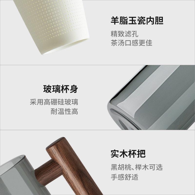 加厚耐温玻璃泡茶杯茶水分离过滤水杯公室花果茶杯子