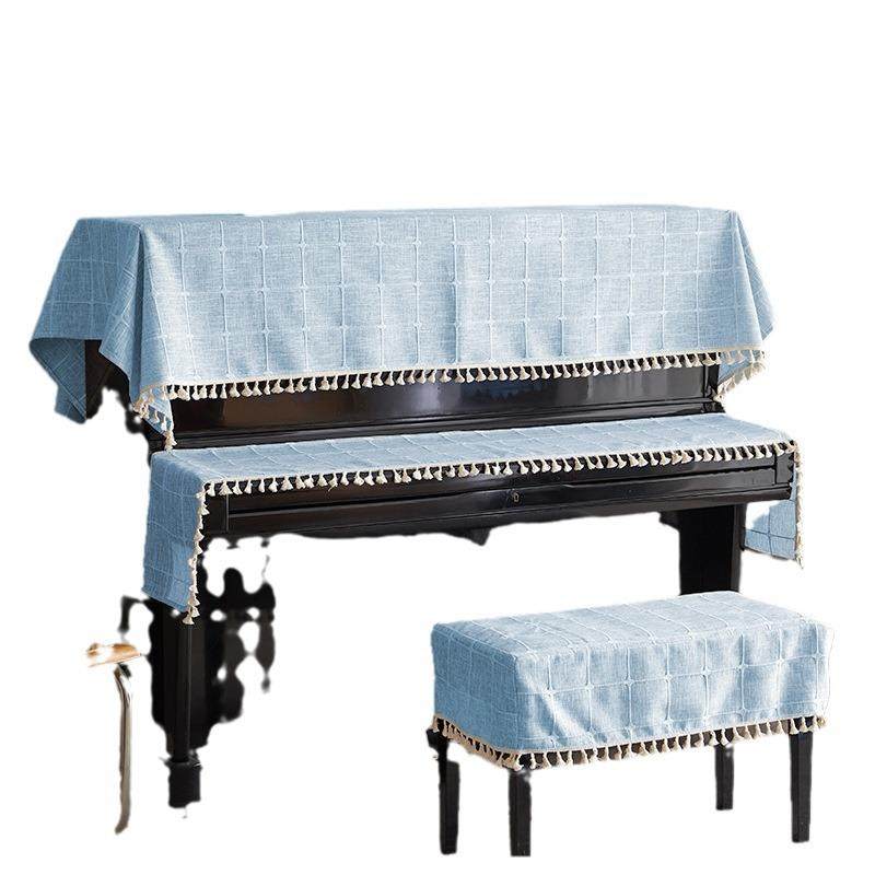 日式钢琴罩盖布家纺电钢琴键盘罩半罩防尘凳子套通用罩,居家布艺,床头罩,淘宝优惠券,粉丝福利购,淘宝优惠卷