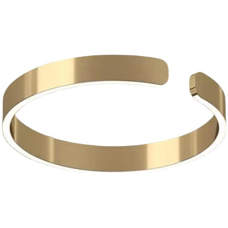 北欧客厅灯简约现代创意餐厅卧室办公室圆环C形设计师吊灯圈圈灯