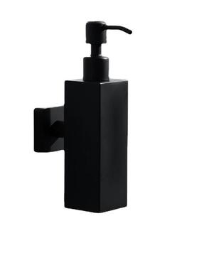 304不锈钢壁挂式手动黑色皂液器200ML洗发水沐浴露瓶洗手液盒酒店