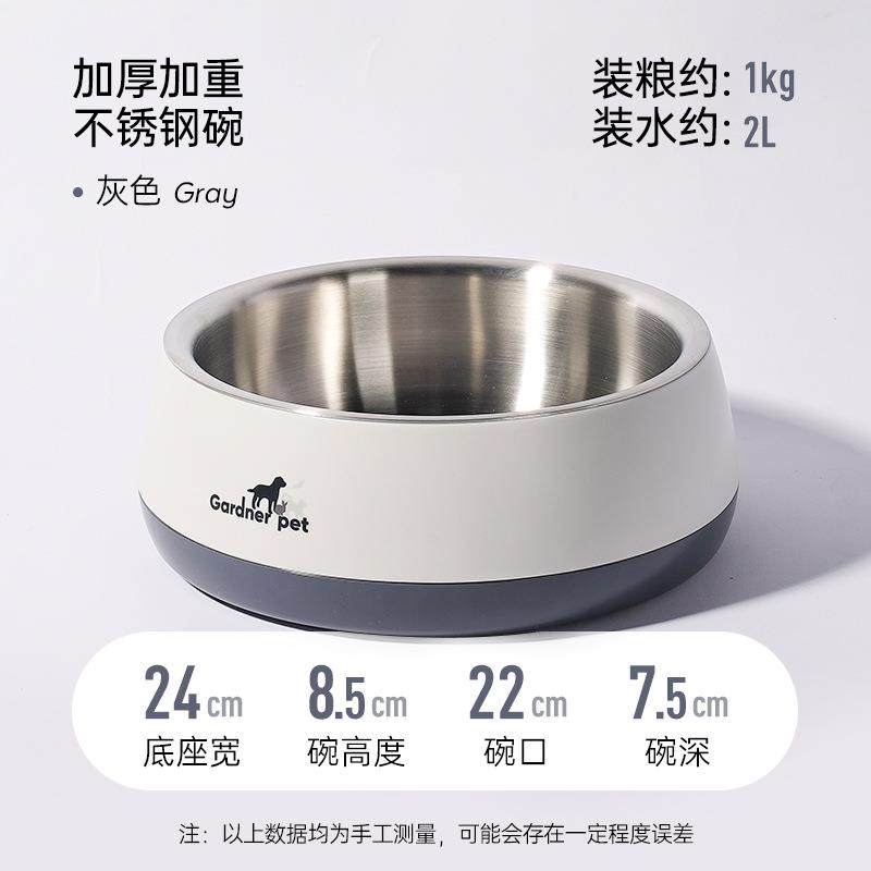 不锈钢狗碗狗狗食盆喝水碗加厚防打翻狗粮碗饭盆专用猫咪宠物用品,宠物/宠物食品及用品,猫狗碗/慢食碗,淘宝优惠券,粉丝福利购,淘宝优惠卷