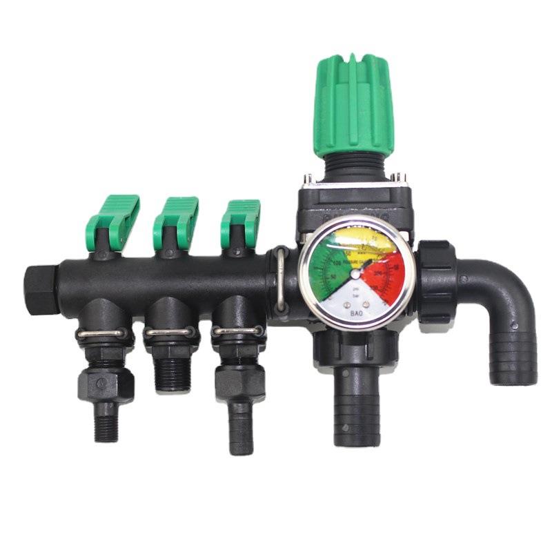农用喷药机打药机控制阀开关3路三路分水器高压分流稳压回水